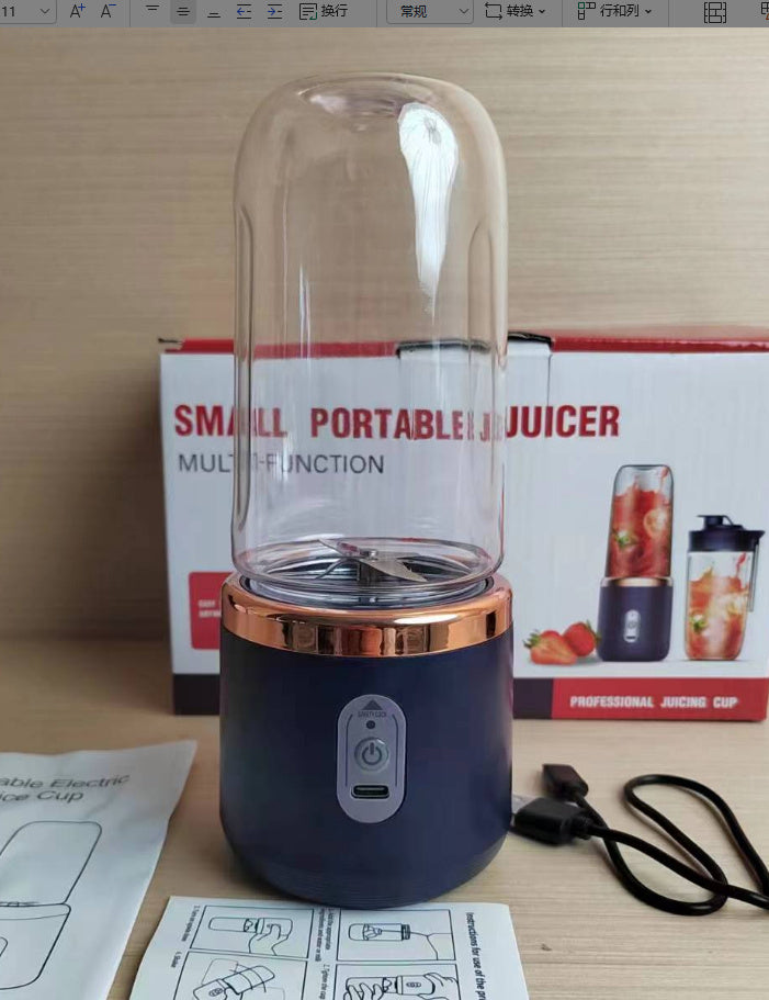 USB Şarjlı 6 Bıçaklı Taşınabilir Blender – Smoothie & Meyve Sıkacağı